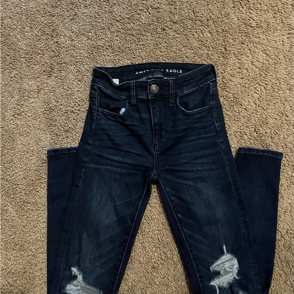 American Eagle Outfitters Black Jeggings Skinny Fit